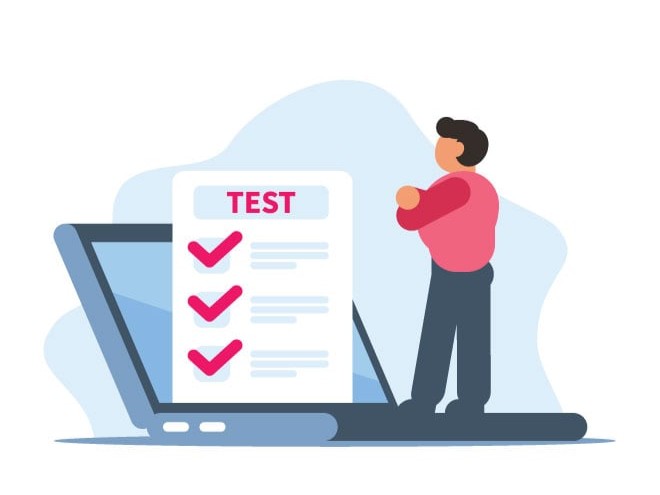 online test concept
